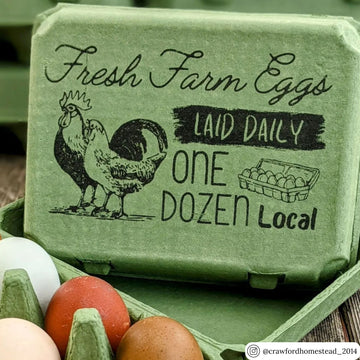 Printed Egg Cartons In Green