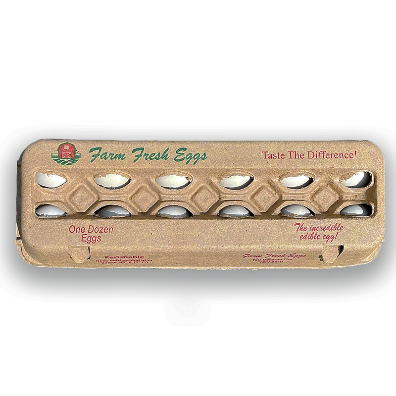 Printed Egg Cartons - Blank Pulp - Wholesale