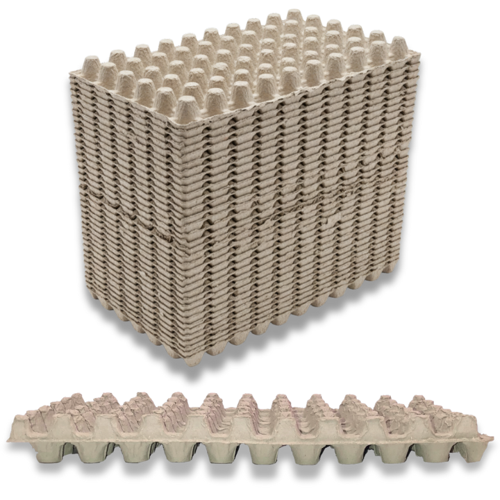 50 cell paper pulp sturdy egg filler flat in bulk, free shipping