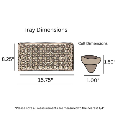 digital rendering of the 50-egg chukar/quail tray dimensions