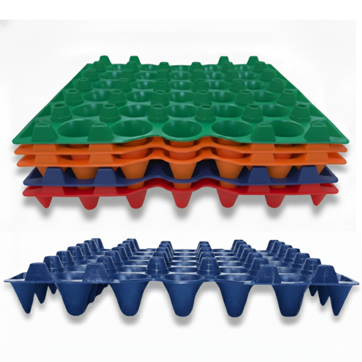 Egg Tray Filler Flat Stackable Multi-Pack Trays, durable reusable plastic