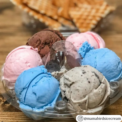 6-cell circular plastic egg carton, dessert packaging, icecream carton, wholesale pricing