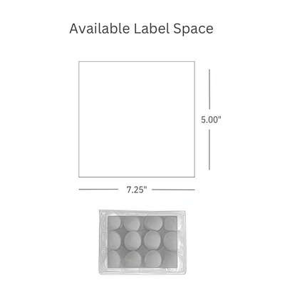 12-Egg Vintage Duck Plastic label space