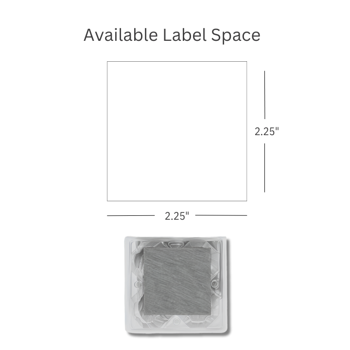 4-Egg Flat Top label space