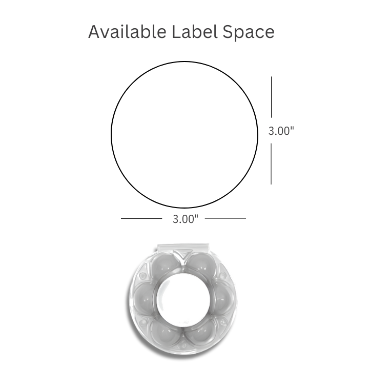 6-Egg Starpack label space