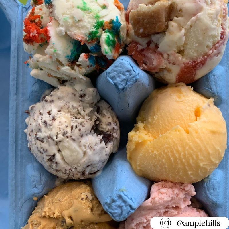 6-egg blue pulp carton used as ice cream packaging