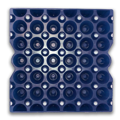 Egg Tray Filler Flat 30-egg 5x6 cell tray, blue plastic, bulk egg trays