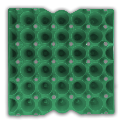 Egg Tray Filler Flat Green stackable plastic, washable, reusable egg tray, 30 cell