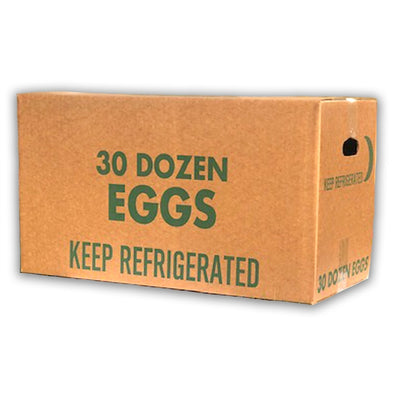 Egg Shipping Box | 30 Dozen, natural cardboard 