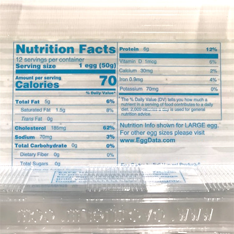 Labeled Flat Top Plastic Carton