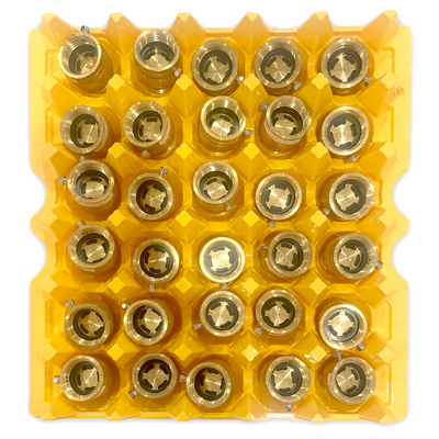 Egg Tray Filler Flat alternative use for red plastic egg tray, shower valves, machine parts organization